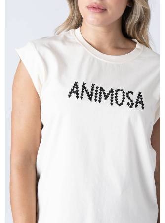 Camiseta Animosa Love Beige