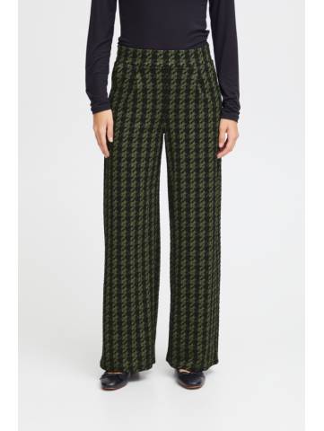Pantalones Wide Houndstooth 