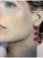 Pendientes Elegance fucsia