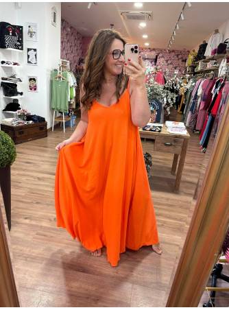 Vestido Melina naranja