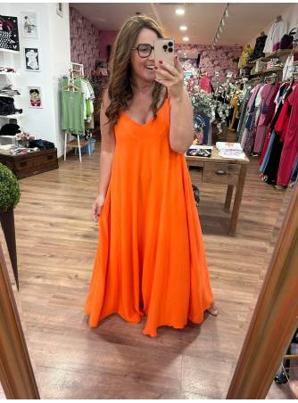 Vestido Melina naranja