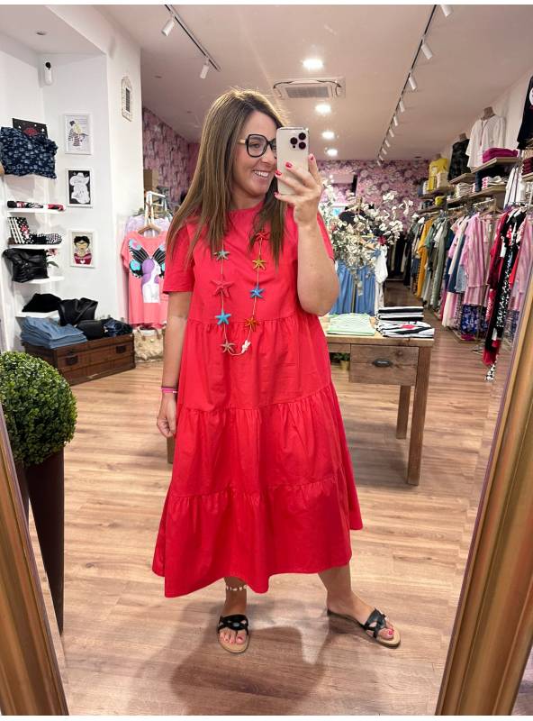 Vestido Caroline Rojo