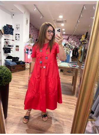 Vestido Caroline Rojo