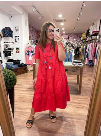 Vestido Caroline Rojo