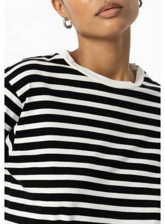 Camiseta Stripes negro