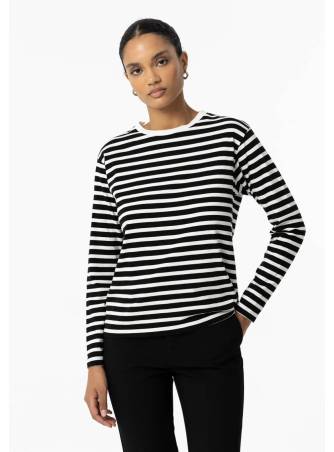 Camiseta Stripes negro