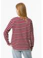 Camiseta Stripes Burdeos