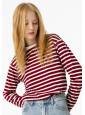 Camiseta Stripes Burdeos