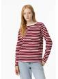 Camiseta Stripes Burdeos