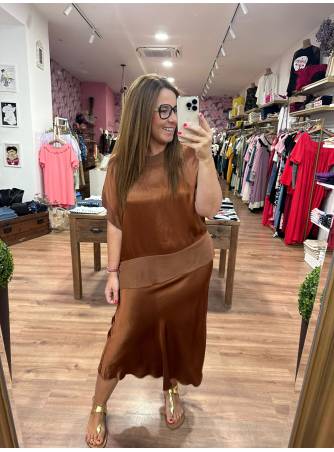 Blusa Lele camel 