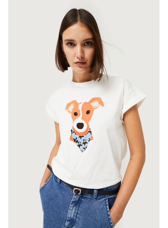 Camiseta perro calatea azul 