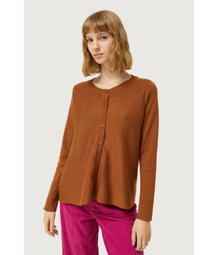 Cardigan evase camel 