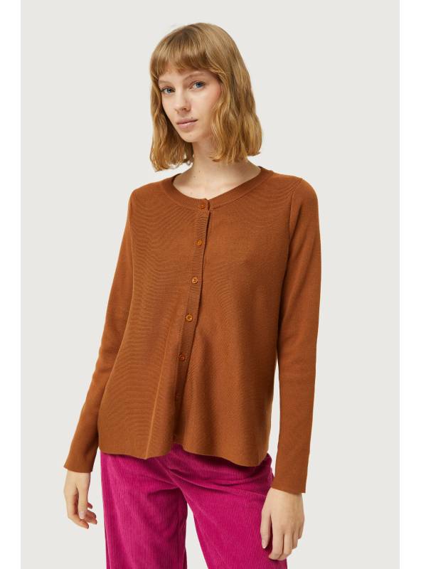 Cardigan evase camel 