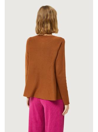 Cardigan evase camel 