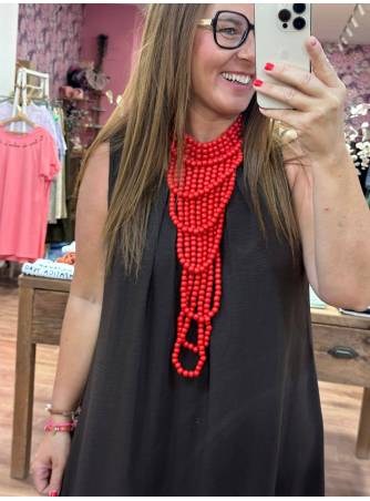 Collar Africa rojo