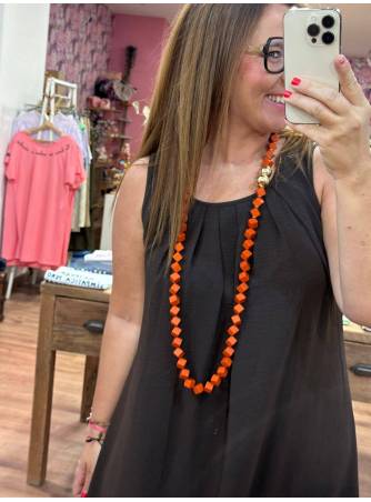 Collar cubitos naranja