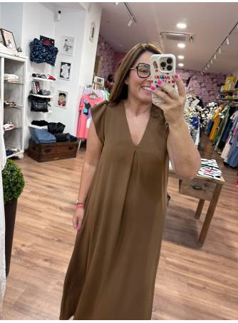 Vestido Noa camel 