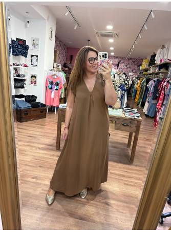 Vestido Noa camel 