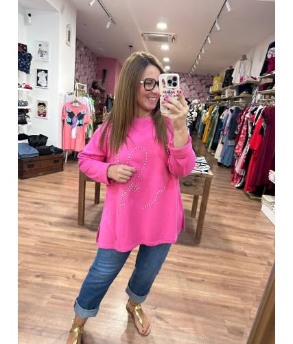 Sudadera Sindy fucsia