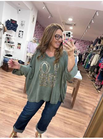 Blusa Love verde