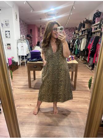 Vestido Nugigi animal print