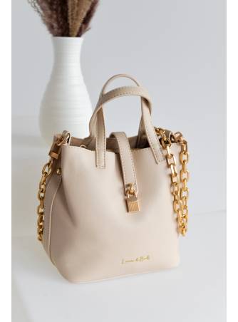 Bolso Pequeño candado Beige