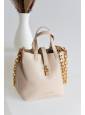 Bolso Pequeño candado Beige