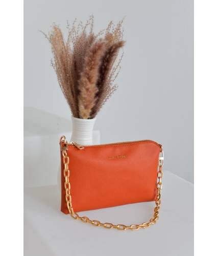 Bolso Baguette plana caldera