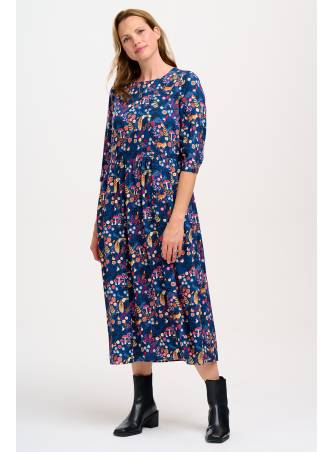 Vestido Suki midi Navy