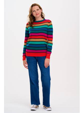 Jersey Astrid Rainbow Stripe