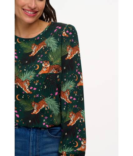 Blusa Elaine Tigers &Palms