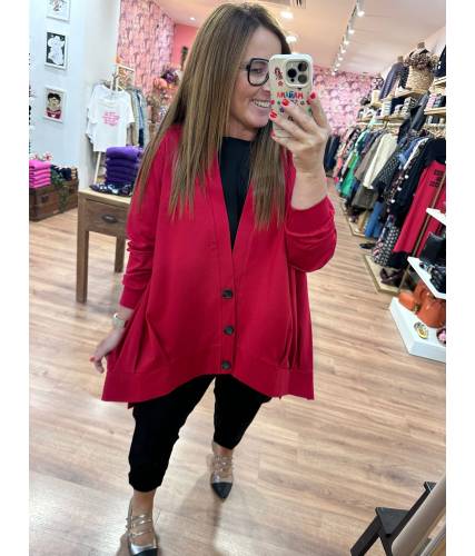 Cardigan Greta Roja