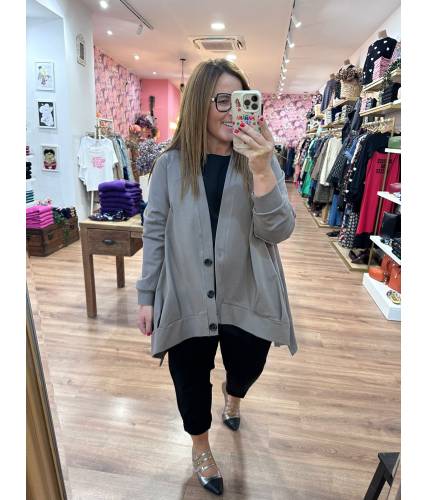 Cardigan Greta Taupe