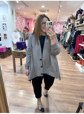 Cardigan Greta Taupe