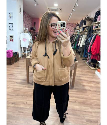 Sudadera Francesca camel