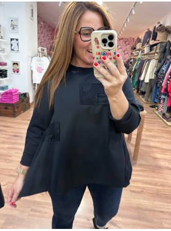 Blusa Gia negra