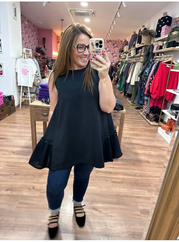 Blusa Perla negra