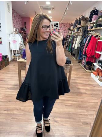 Blusa Perla negra