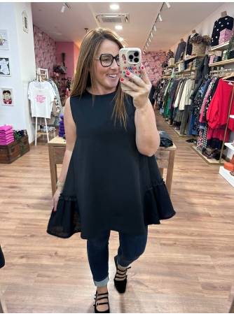 Blusa Perla negra