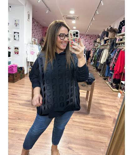 Sudadera Mariana Negro