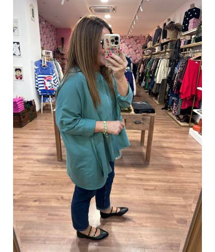 Blusa Paola verde agua