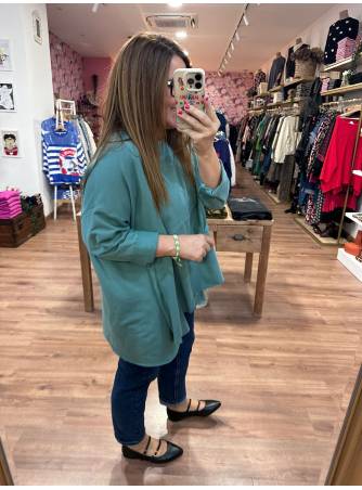 Blusa Paola verde agua