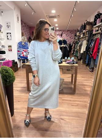 Vestido Bela gris