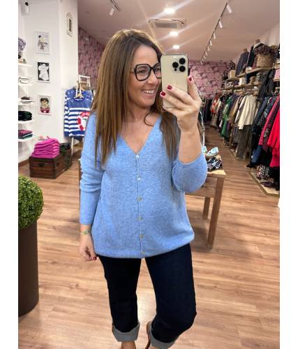 Cardigan Lorena azul