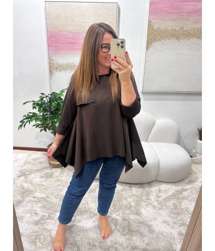 Blusa Noemi chocolate