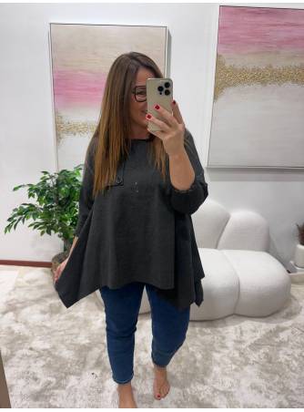 Blusa Noemi gris antracita