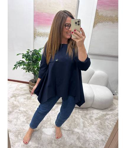 Blusa Noemi marino