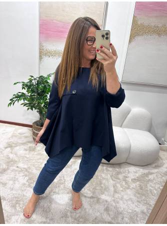 Blusa Noemi marino