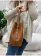 Bolso Turin camel piel