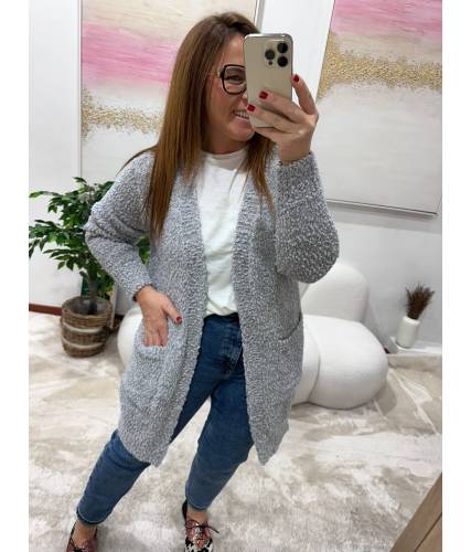 Cardigan Suecia gris